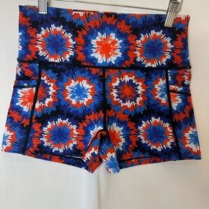 Constantly Varied Gear women’s Small Firework Pattern Athletic Shorts